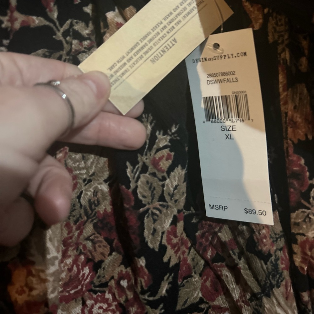 New Ralph Lauren Denim Supply Boho Floral Blouse